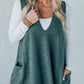 V-Neck Oversized Knit Vest