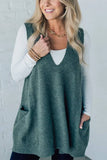 V-Neck Oversized Knit Vest