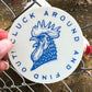 CLUCK AROUND & FIND OUT - Sticker Decal