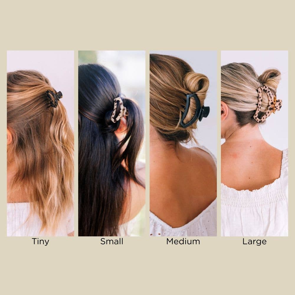 Open | Jet Black | Small Hair Clip