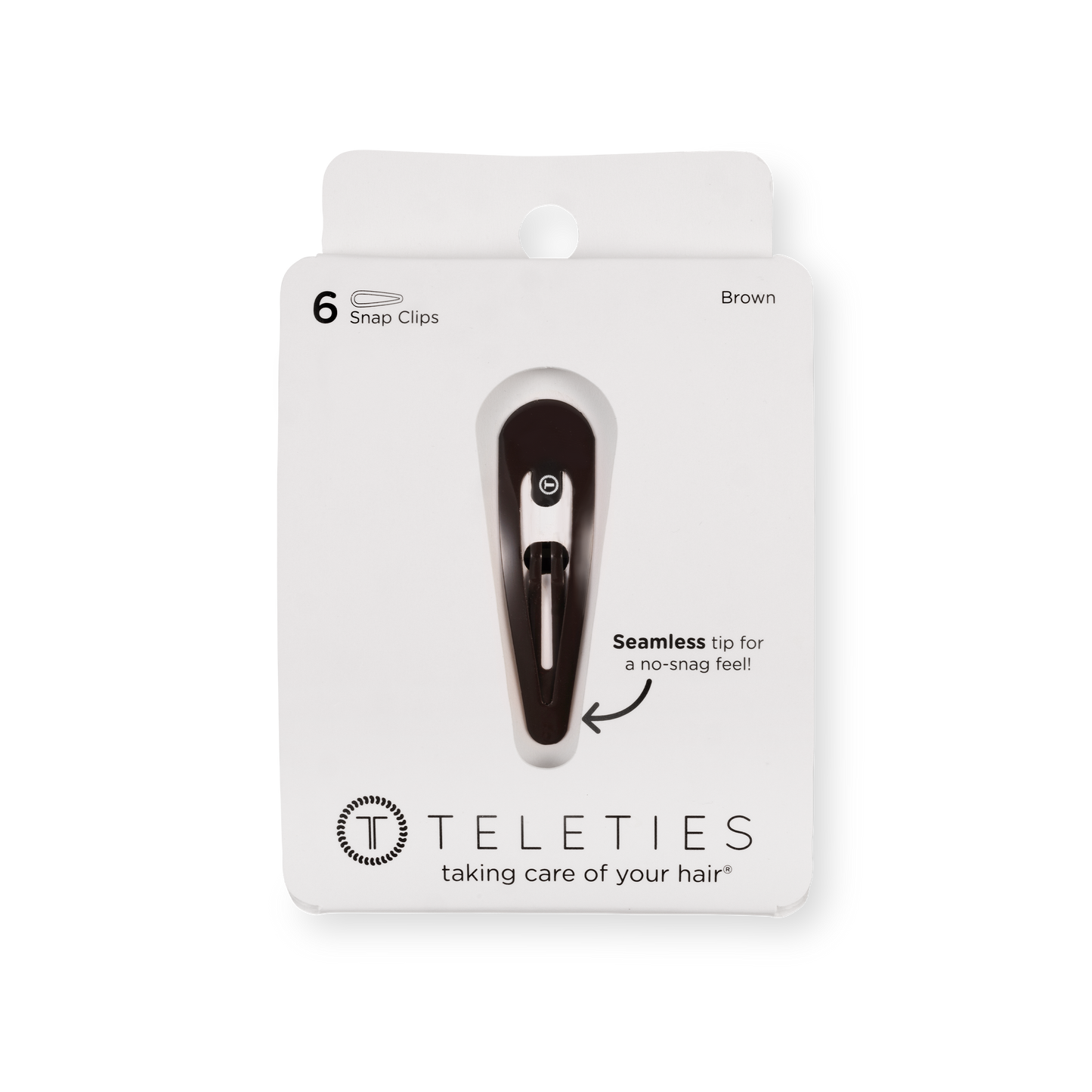 Snap Clip | Brown | 6 Count