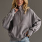 Gray Quarter Zip Sweatshirt