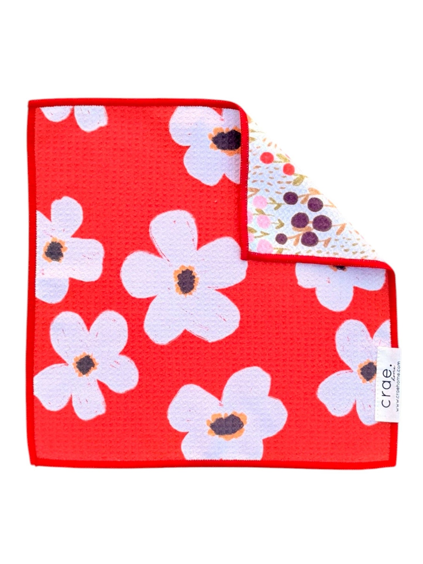 Retro Bloom: Reversible Washcloth
