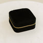Eloise Velvet Travel Jewelry Box Case Organizer with Mirror