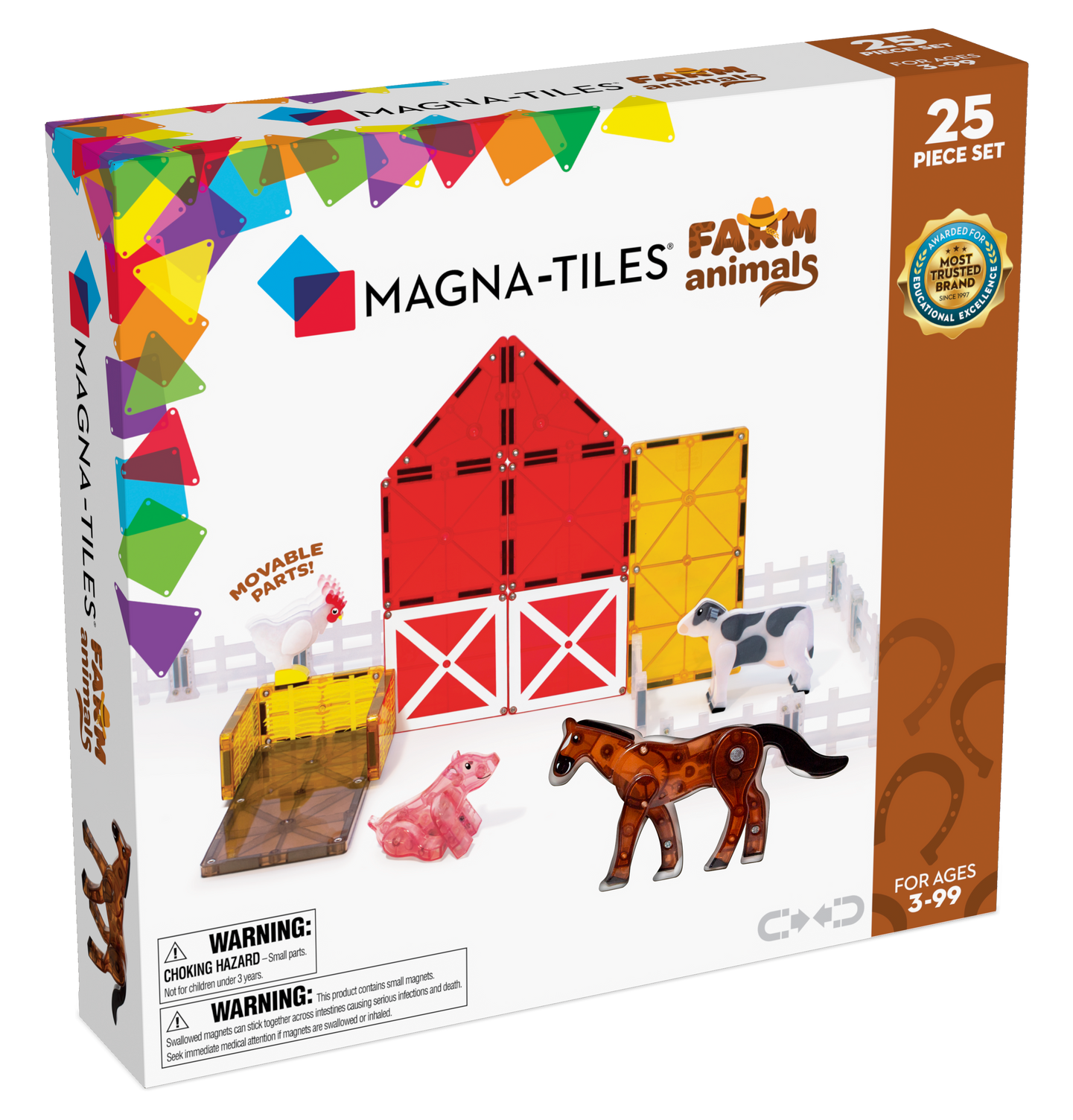 Magna-Tiles Farm Animals (25-Piece Set)