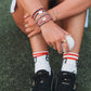 "Game Day" Crimson & Navy Hair Tie Bracelets