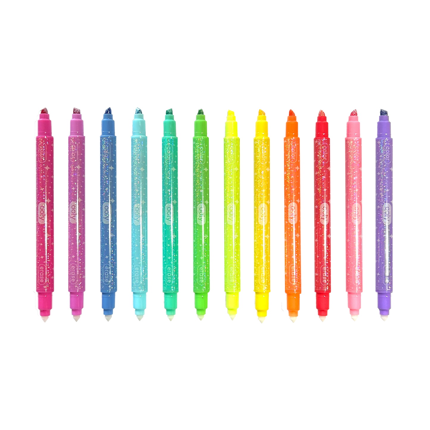 Glittery Erasable Markers