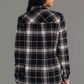 Black, White & Tan Plaid Button Up