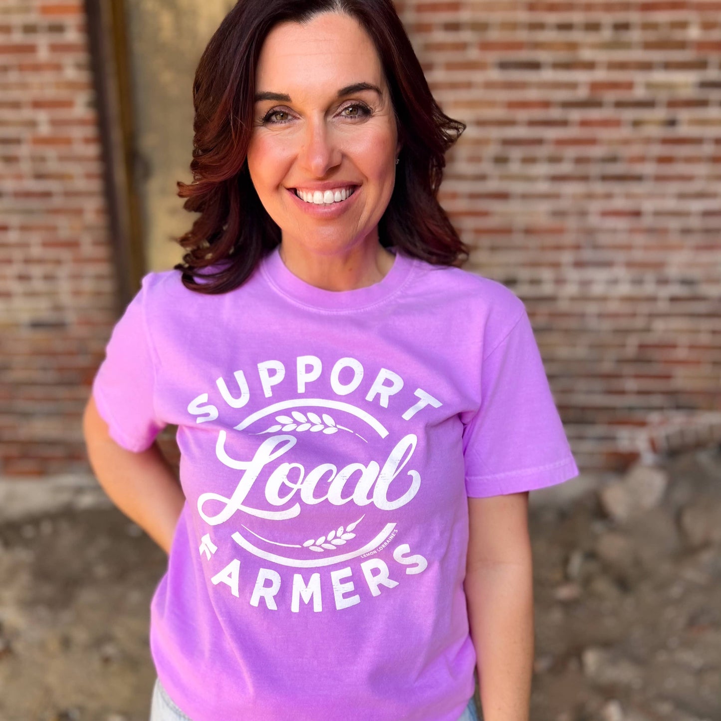 SUPPORT LOCAL FARMERS Graphic Tee  