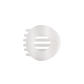 Coconut White | Medium | Flat Circle Hair Clip