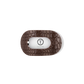 Brown Crocodile | Small | Flat Round Hair Clip