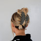 BLACK & WHITE POLKA DOT CLAW - 2 SIZES