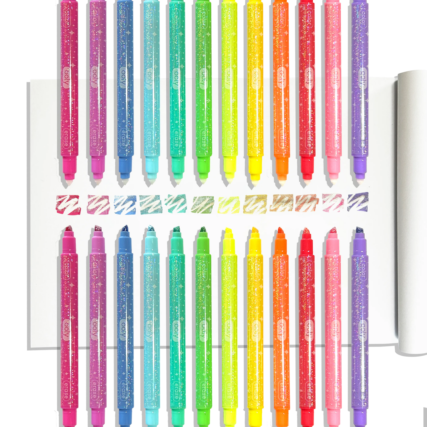Glittery Erasable Markers