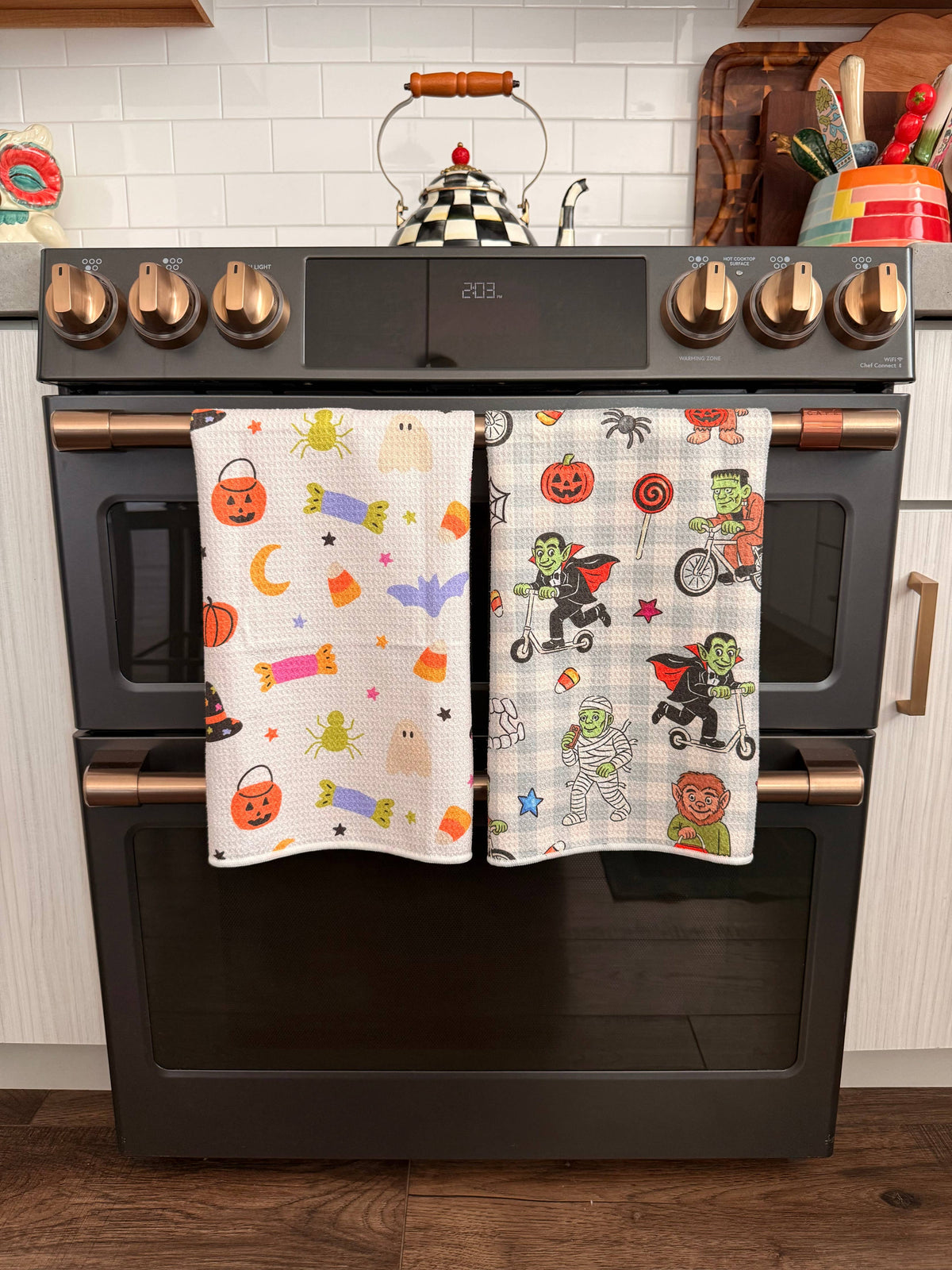 Trick-Or-Treat Scatter: Double-Sided Hand Towel