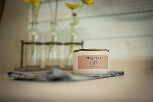 Peaches & Poppies | Signature Statement Candle