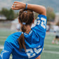 "Game Day" Blue & White Hair Tie Bracelets