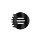 Jet Black | Medium | Flat Circle Hair Clip