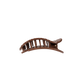 Brown Crocodile | Small | Flat Round Hair Clip