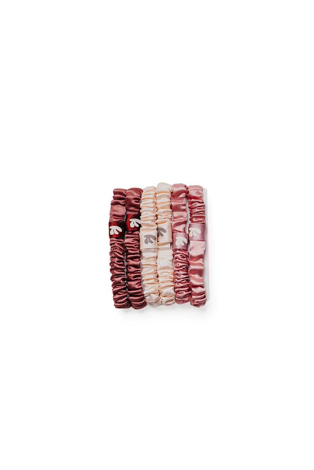 SKINNY SLEEP SCRUNCHIE 6-PACK — SATIN, HAIR-FRIENDLY