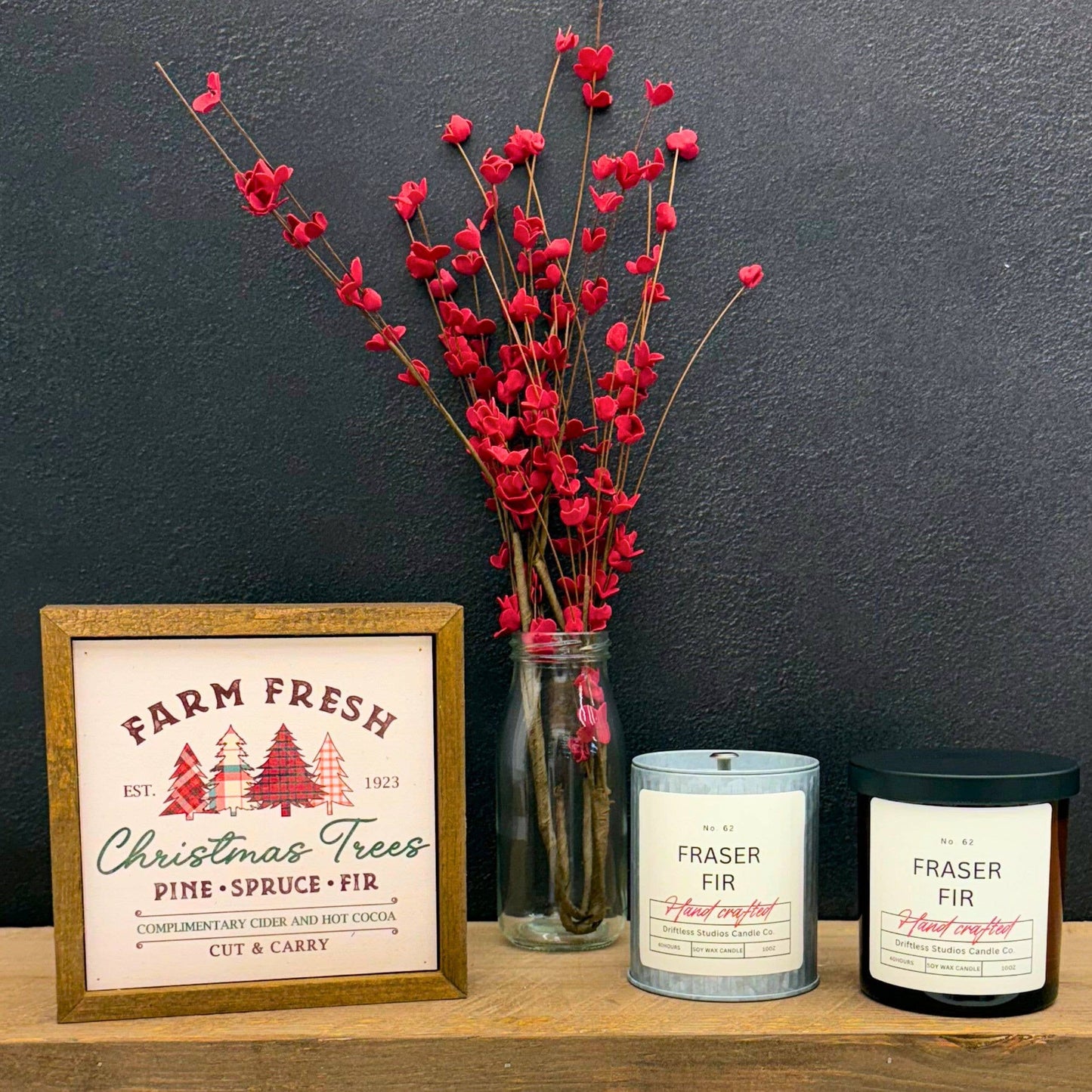 Fraser Fir Farmhouse Holiday Candle