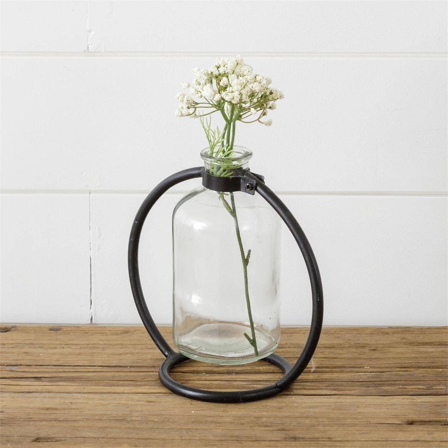 Stem Vase With Metal Stand, Sm