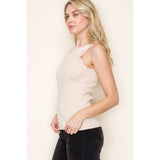 SCALLOPED SWEATER TANK