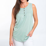 Lightweight Sleeveless Scoop Neck Tank