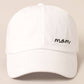 Mom Embroidered Cotton Baseball Dad Cap