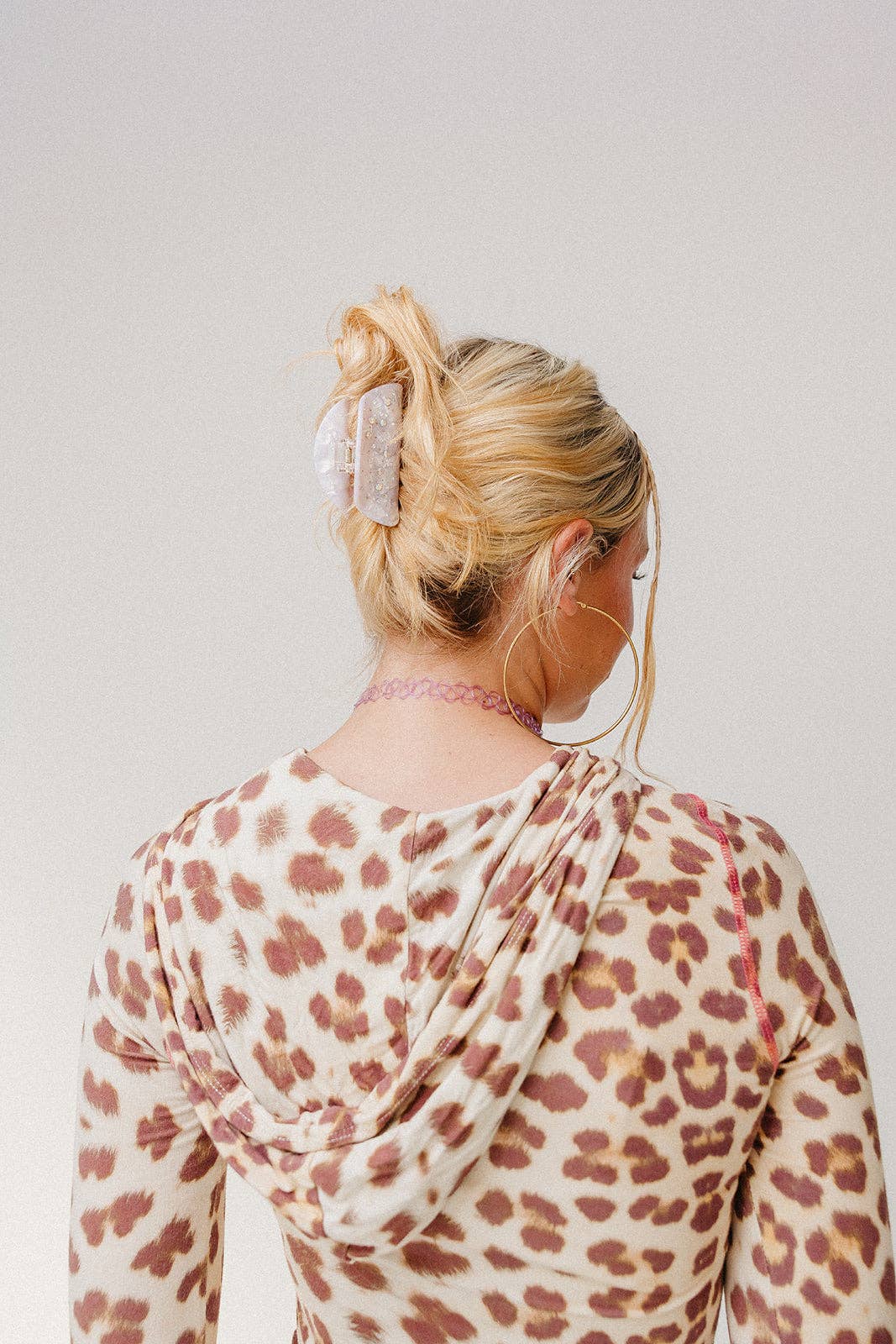 GLITTER RHINESTONE MIDI HAIR CLAW — 4 COLORS