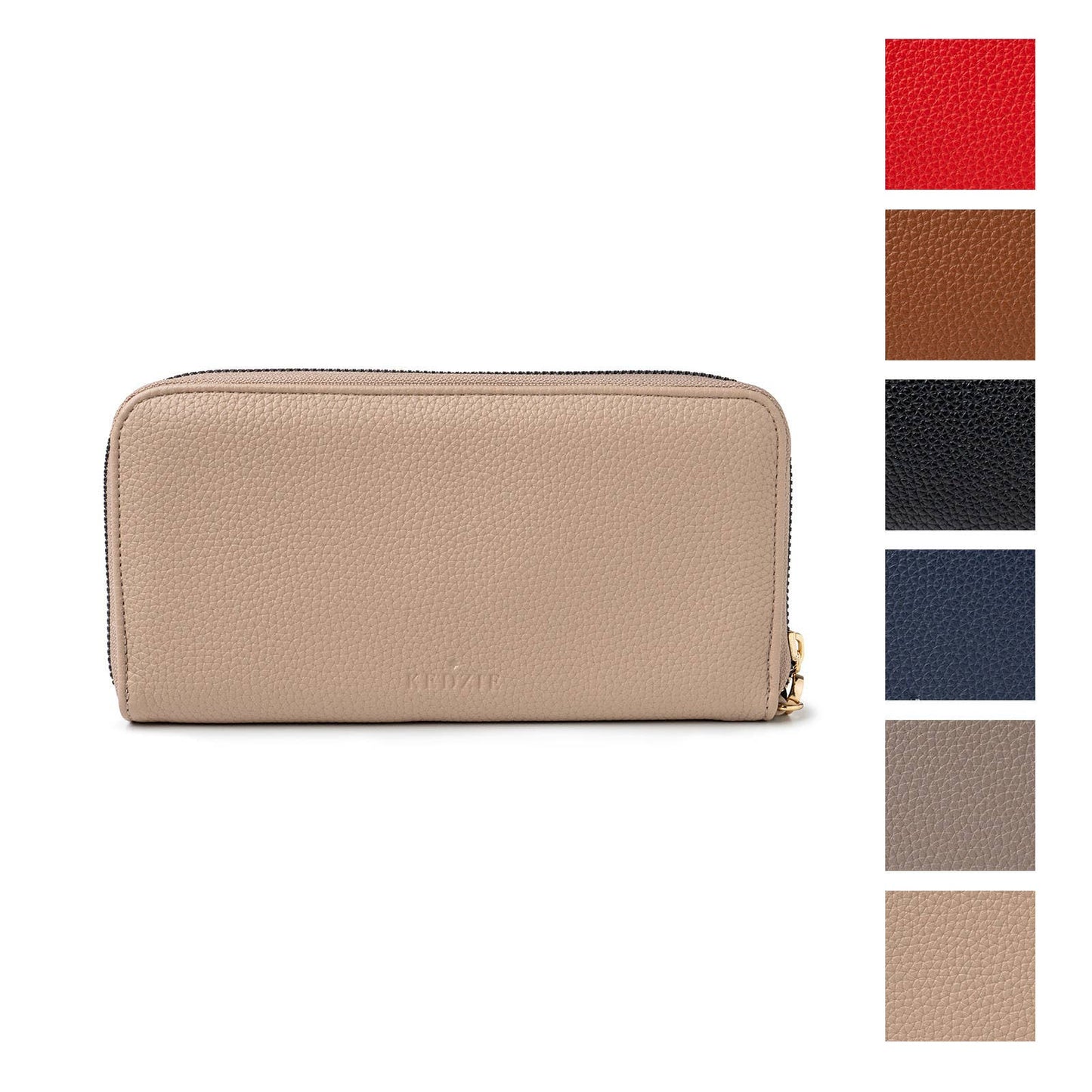 Zip-Around Clutch - Black