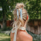BLUE SPECKLED ACETATE CLAW - 2 SIZES