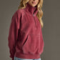 Wine Quarter Zip Sweatshirt