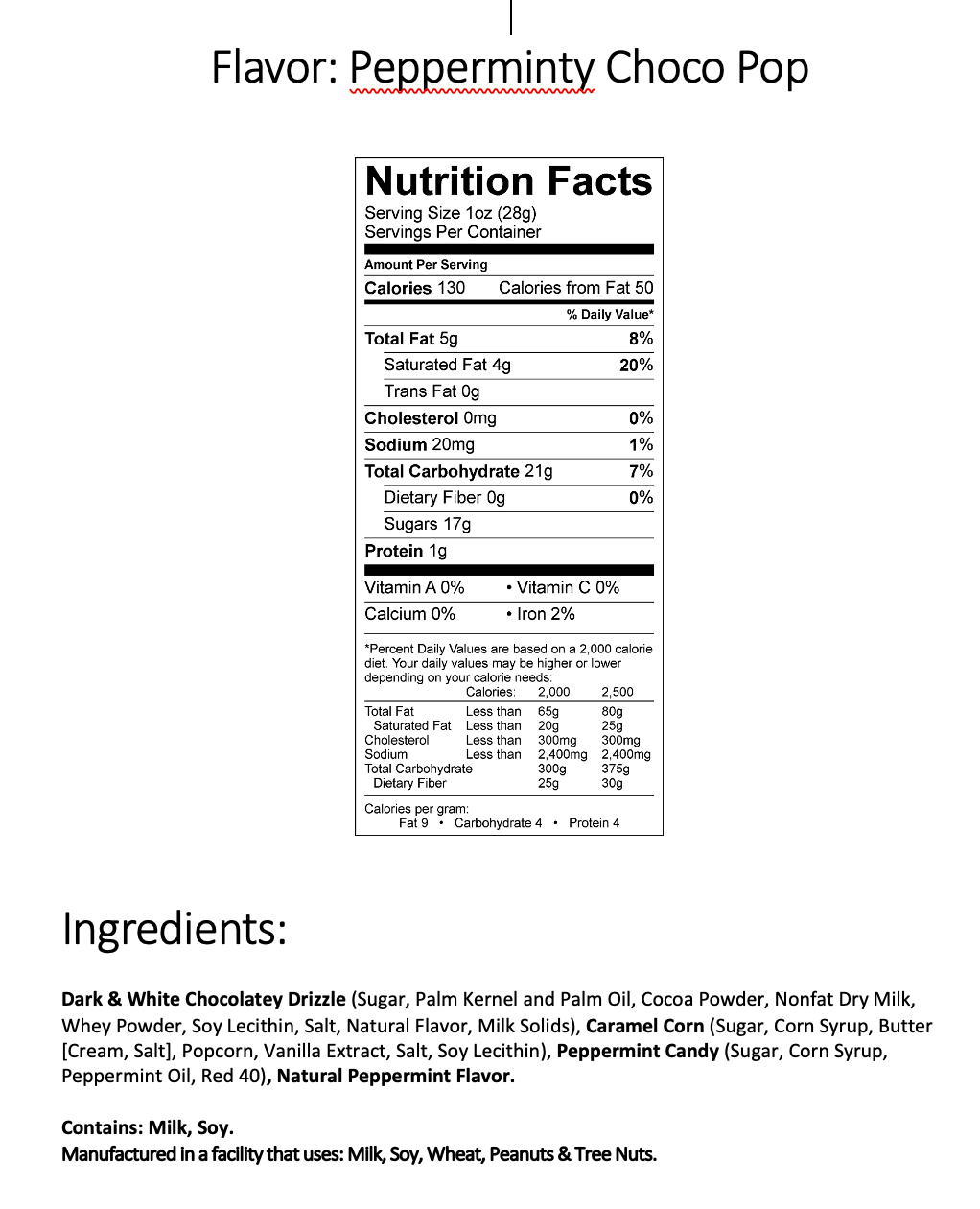 Pepperminty Choco Pop | Caramel Corn Holiday Popcorn | bags