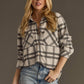 Lt. Gray & Charcoal Plaid Button Up