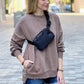 Washed Crewneck with Pockets