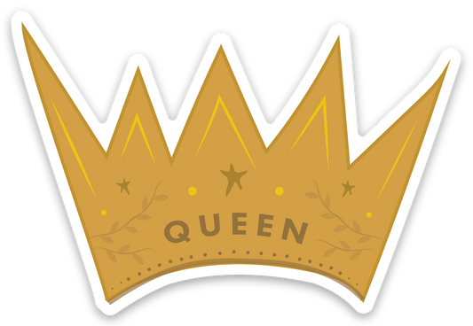 Queen Crown Vinyl Sticker