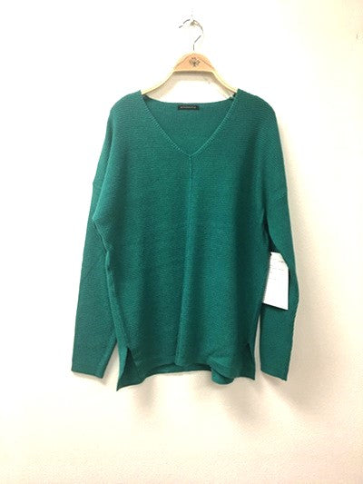 Waffle Sweater - Kale Green