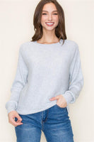 Textured Sweater - Heather Grey