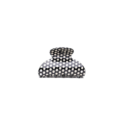 BLACK & WHITE POLKA DOT CLAW - 2 SIZES