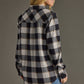 Super Soft Button Up - Navy, Brown & Cream Plaid