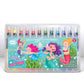 Mermaid Shimmer Glitter Doodle Twistable Gel Crayons