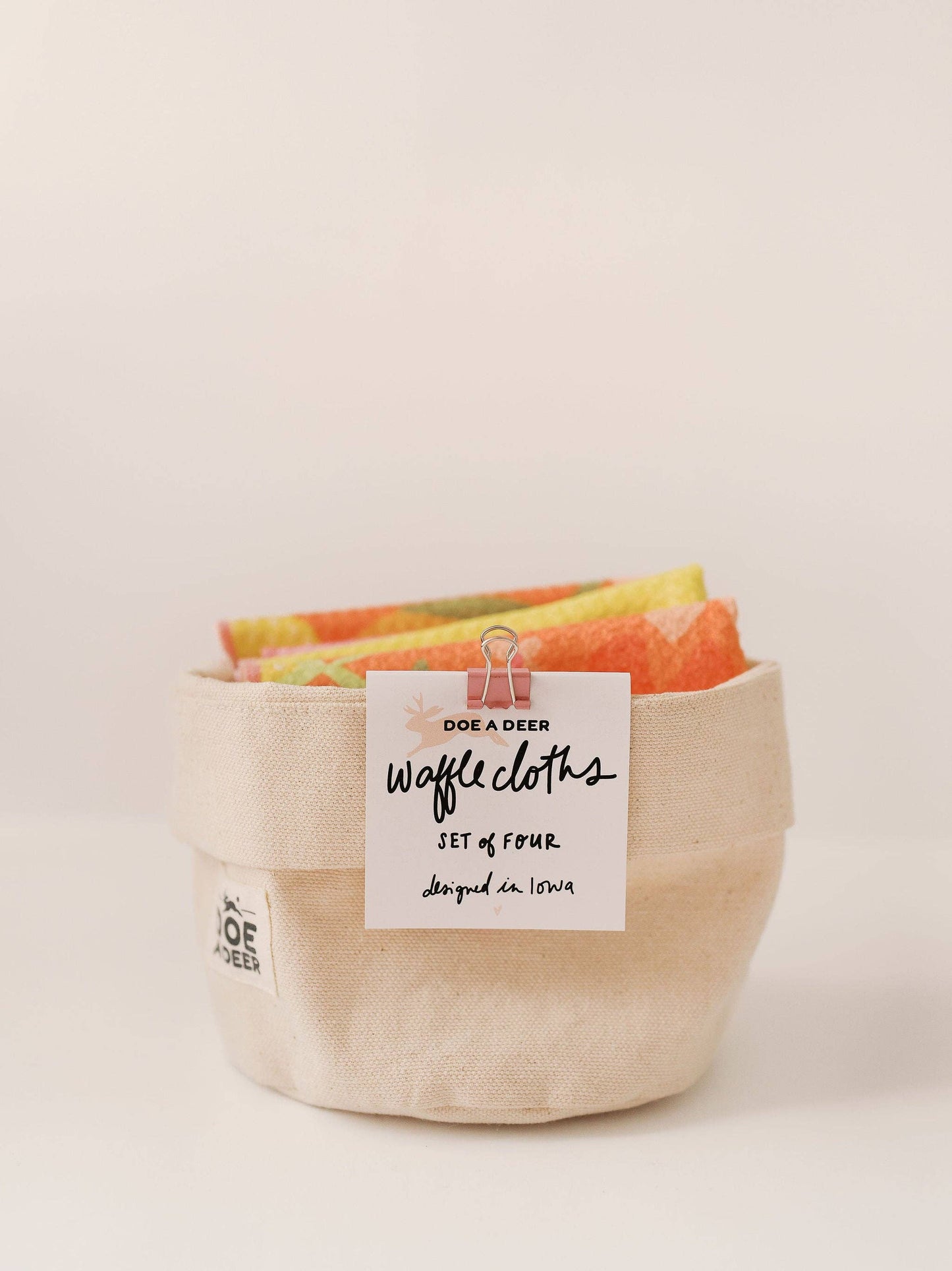 Waffle Cloths - Set of 4 (Corn & Flowers)