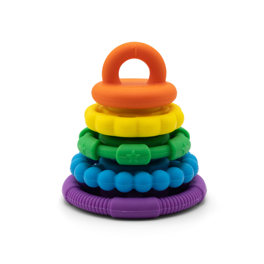 Rainbow Stacker Teether & Toy - Rainbow