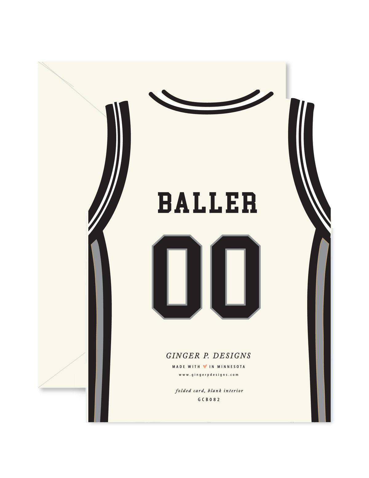 All-Star Basketball Jersey Birthday die-cut Greeting Card