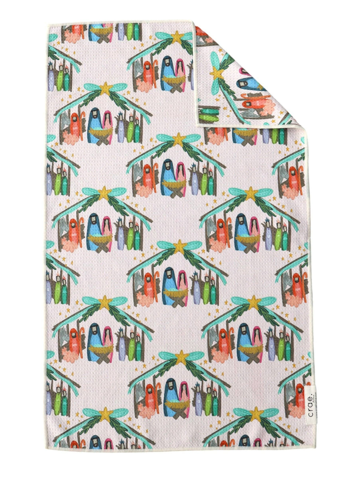 Away in a Manger: Double-Sided Hand Towel