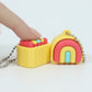 Rainbow Click Fidget Keychain (Silent or Loud)