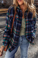 Plaid Button Up Shacket