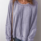 Patchwork Exposed Seam Raglan Sweatshirt (Large, 3 colors)