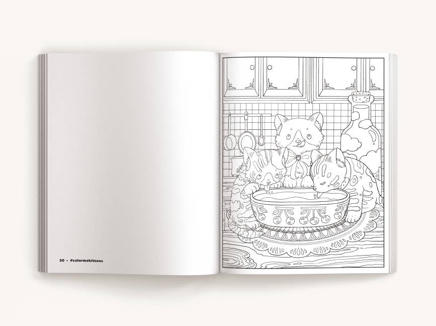 Color Me Kittens: A Purr-fect Adult Coloring Book