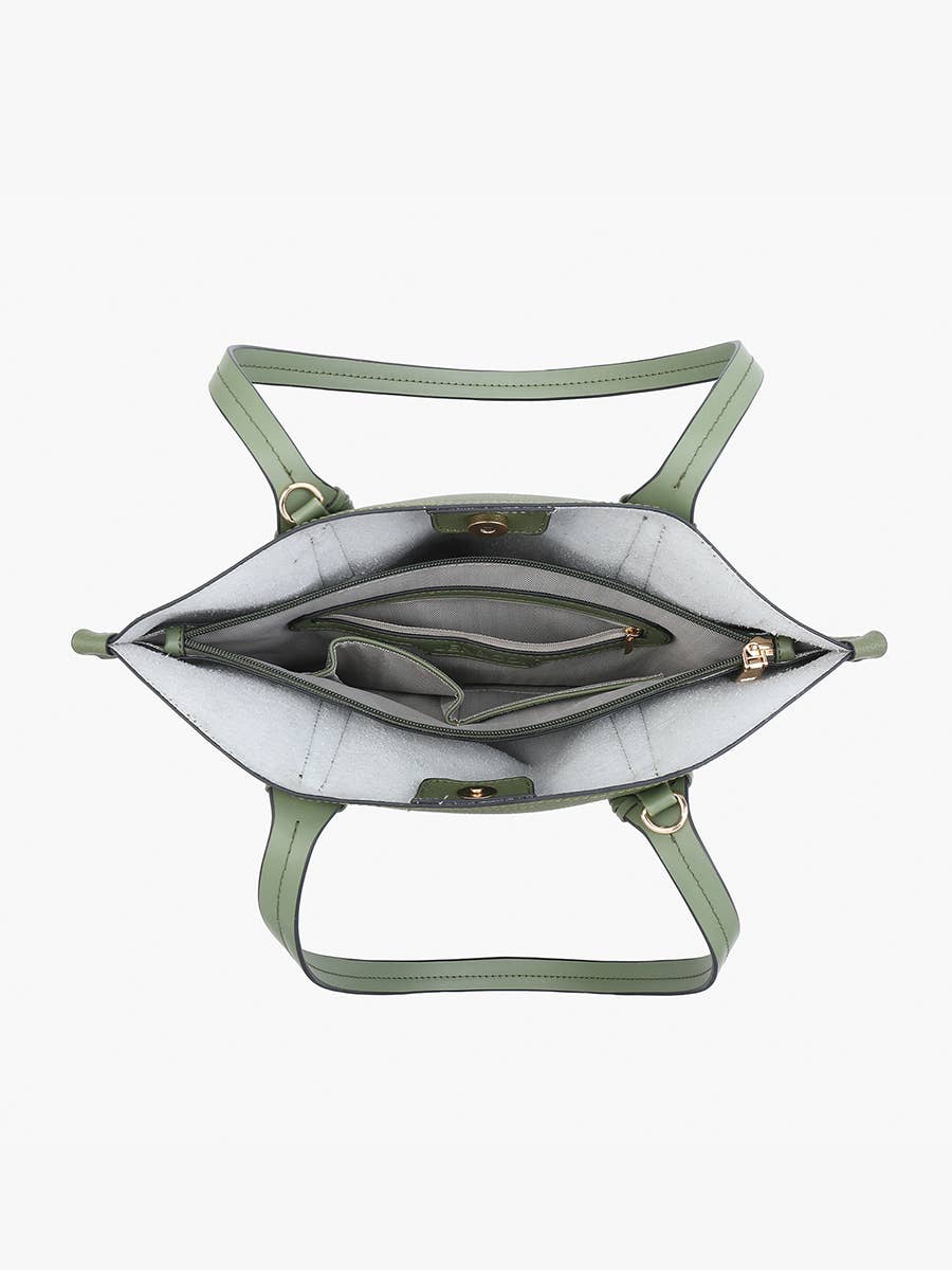 Whipstitch 3-Compartment Tote